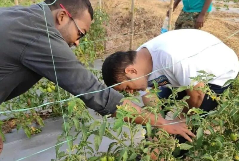 अपने फार्महाउस में धोनी