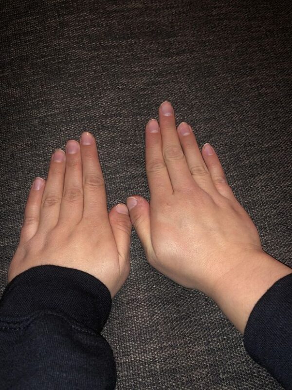 different size hands