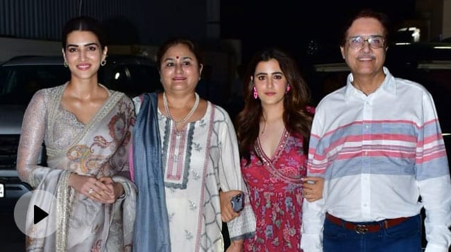 Kriti Sanon At Adipurush Screening With Family