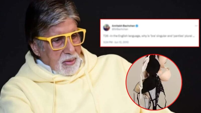 अमिताभ बच्चन यांचं महिलांच्या अंतर्वस्त्रांबद्दलचं 'ते' ट्वीट व्हायरल, नेटकरी म्हणाले, "तुमच्याकडून ही अपेक्षा नव्हती" | Amitabh Bachchan 13 years Old ...