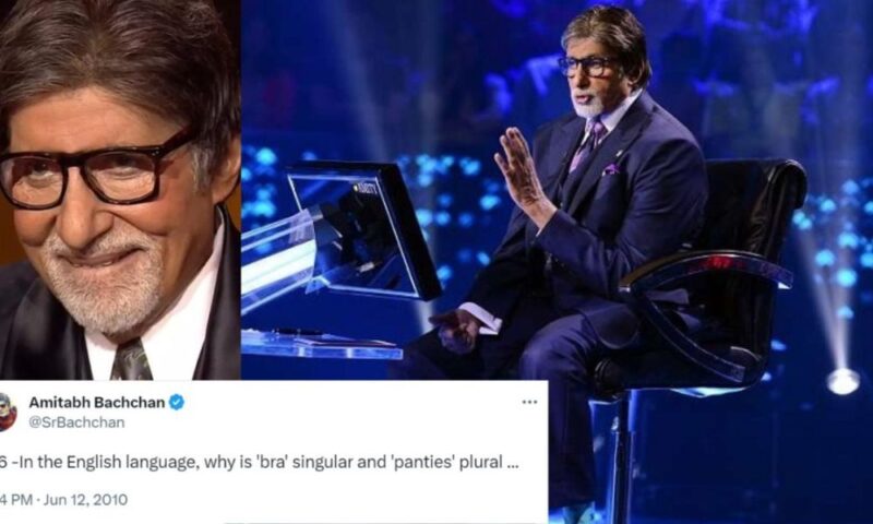 Act your age' says netizens as Amitabh Bachchan's decade-old tweet regarding 'bra and panties' goes viral