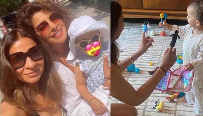 Priyanka Chopra's Daughter, Malti Jumps Inside Suitcase, Dons 'Kurta-Pyjama', Plays With Finger Doll