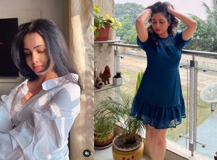 Bhabiji Ghar Par Hain Shubhangi Atre Aka Angoori Bhabhi Stunning Look In White Shirt, See Video And Photos | Shubhangi Atre New Look: व्हाइट शर्ट पहनकर अंगूरी भाभी ने दिखाया ग्लैमरस अवतार,