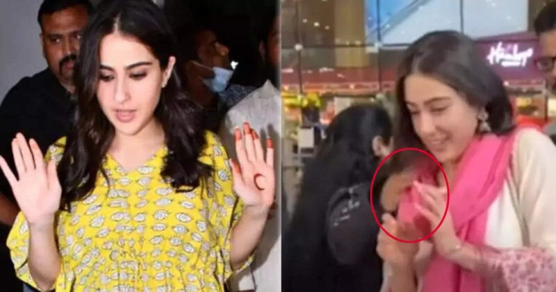 सारा अली खान को एयरपोर्ट पर महिला ने अजीब तरीके से छुआ, लोगों ने कहा- ये खौफनाक है, कहीं ब्लैक मैजिक तो नहीं! Sara Ali Khan getting uncomfortable after a woman touched