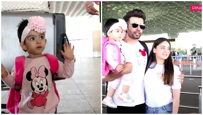 Jay Bhanushali And Mahhi Vij's Daughter Tara Takes Her First Flight, Waves At The Paps; Watch - Zee5 News